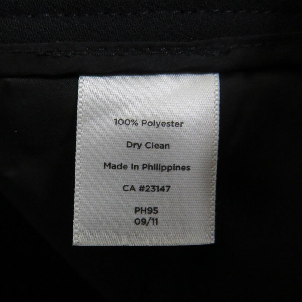 Talbots Black Heritage Straight Leg Dress Pants Mid Rise Trousers 6P 6 Petite - Picture 6 of 6